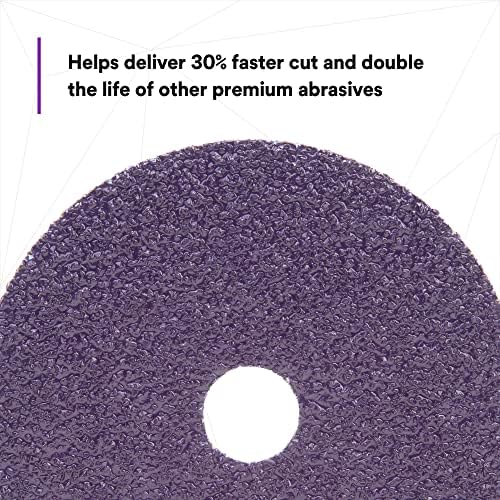 3M Cubitron II Abrasive Fibre Disc, 33416, 5 in x 7/8 in, 80+ Grade