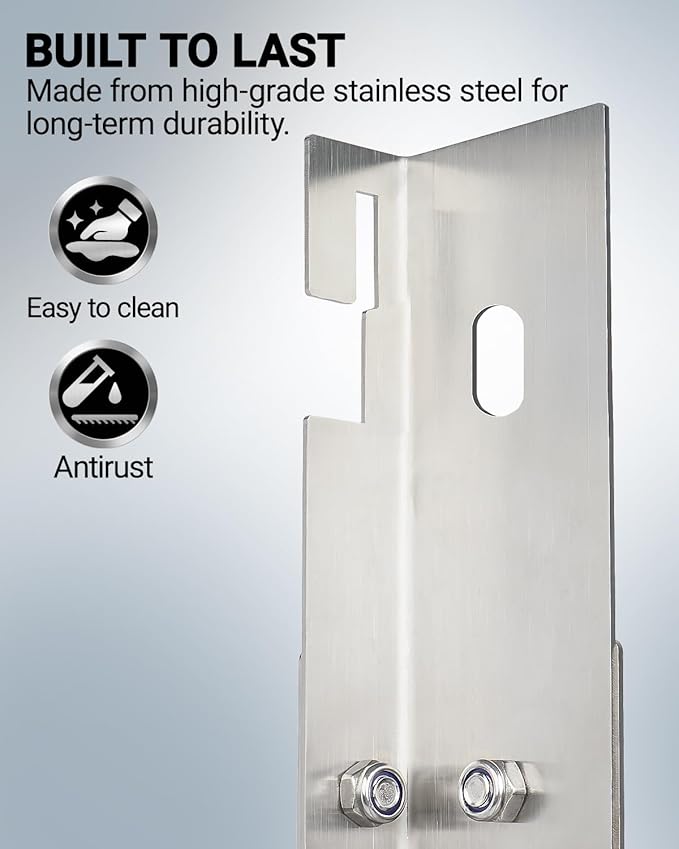 Wheel Alignment Tool for DIY Toe Adjustment, Stainless Steel Toe Alignment Plates Allow One Man Operation, Quick and Easy Way to Check Toe in/Out, Fits Most Cars & Trucks(Patent Design)