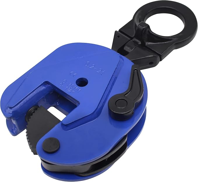 Vertical Plate Clamp, 4400lbs/2T Plate Lifting Clamp Jaw Opening up to 1.3 inch, for Lifting and Transporting