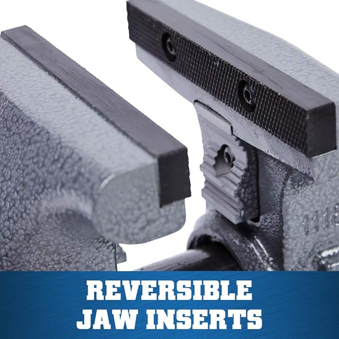Wilton Tradesman Bench Vise, 5-1/2" Jaw Width, 5" Max Jaw Opening, 3-3/4" Throat (Model 1755)