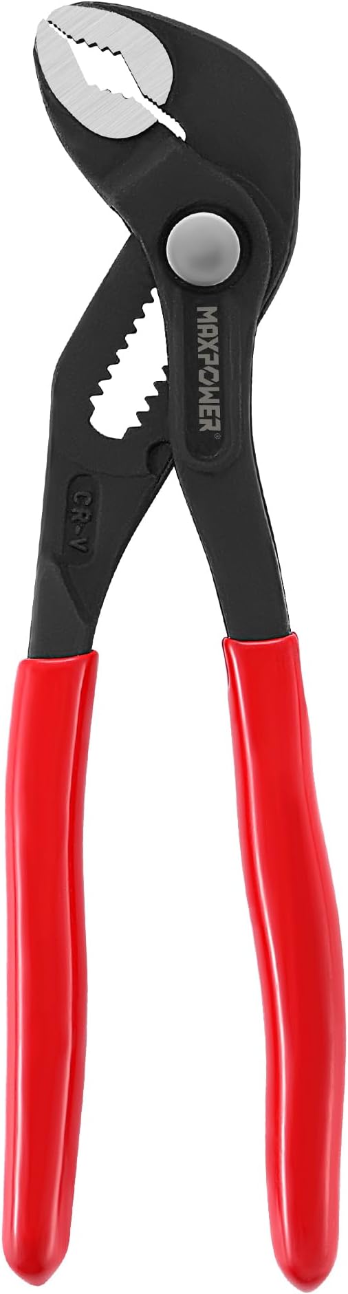 MAXPOWER 7 inch Water Pump Pliers, with 0.98 inch Jaw Capacity Opening Push Button Adjustable Pliers