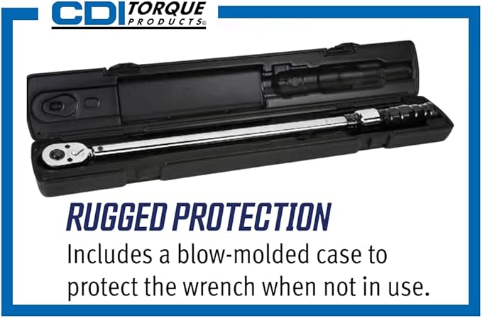 Industrial Brand CDI Torque 2502MRPH 3/8-Inch Drive Adjustable Micrometer Torque Wrench, Torque Range 30 to 250-Inch-Pounds