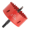 2-1/2 inch Bi-Metal Hole Saw Drill Bit - Ideal for Circular Cuts in Wood, Plastic, and Sheet Metal - 1-3/16" Cutting Depth - Includes Arbor and Pilot Bit