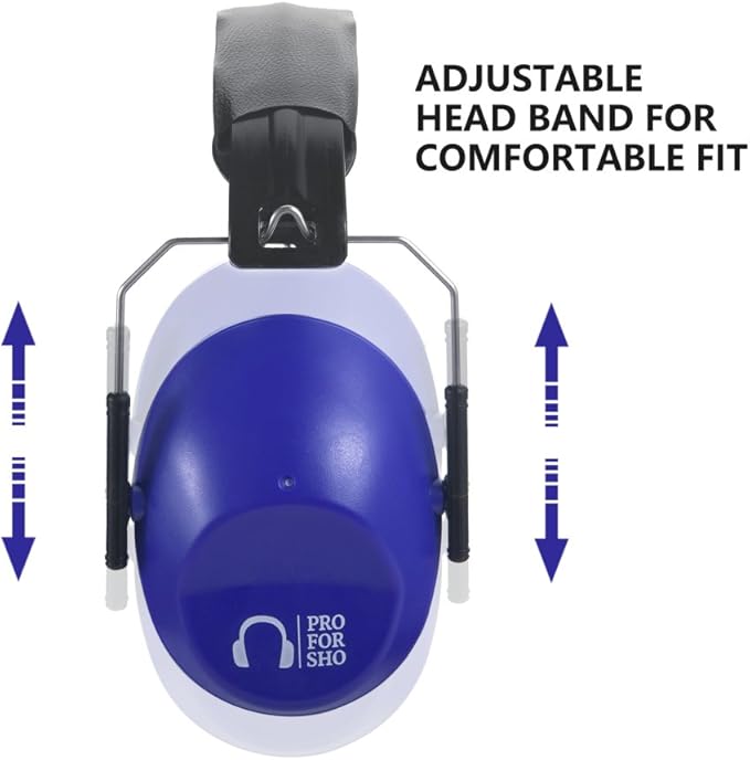 Pro For Sho 34dB NRR Hearing Protection Ear Muffs – Highest NRR Compact Design Ear Protection for Loud Events & Sensory Use
