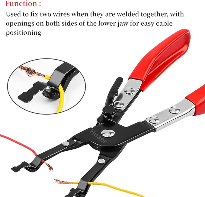 Akozon Car Soldering Pliers, Metal Soldering Plier Multi-Function Wire Welding Clamp Pick‑Up Aid Tool Wire Welding Pliers For Automobile Maintenance Repairing Tool