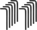 HARFINGTON 10pcs Hex Key Wrench 5/32" L-Shape Hexagon SAE Wrenches Chrome Vanadium Steel Repairing Tool for Home Repair, Black