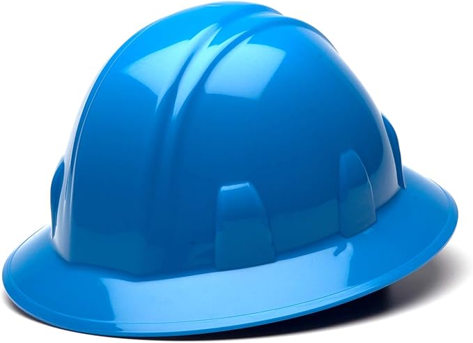 Pyramex Safety SL Series Full Brim Hard Hat 4-Point Ratchet Suspension