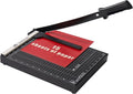 ISDIR 12 Inch Paper Trimmer with Automatic Security Safeguard and Side Ruler for A4, Craft Paper, Label, Photo and Cardstock - Ideal for Scrapbooking and DIY Projects(Black) (12"Black5)
