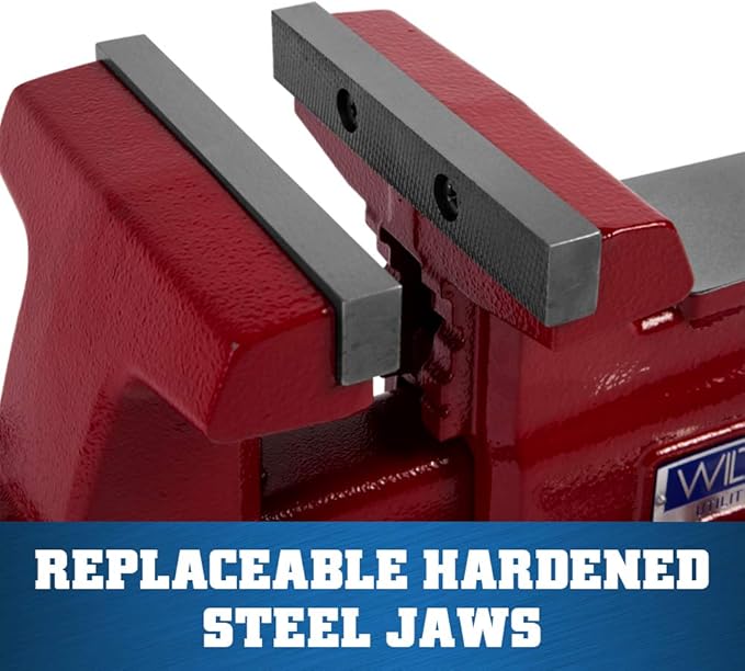 Wilton Utility HD Bench Vise, 6-1/2" Jaw Width, 6-1/4" Jaw Opening, 4-1/4" Throat (Model 656UHD)