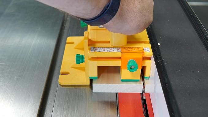 GRR-RIPPER+ Plus by Microjig. Includes SafeRip Kit. Fully Adjustable 3D Push Block for Table Saws, Router Tables, Band Saws, and Jointers, Yellow/Green, 2 Pack