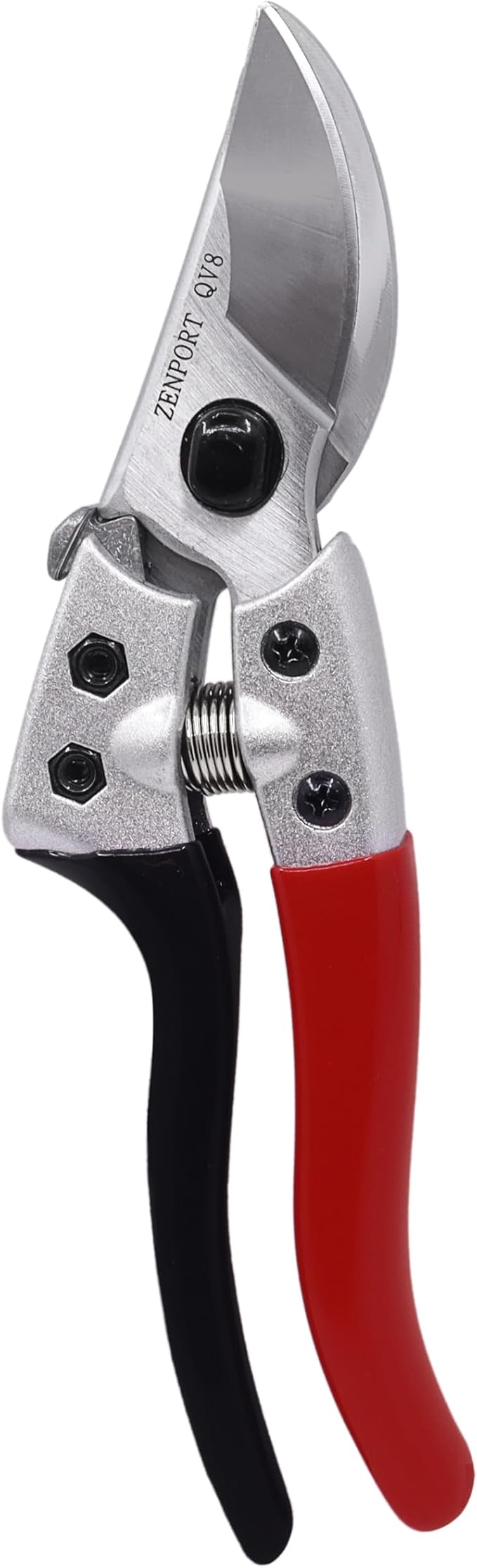 Zenport QV8 Q Series V8 Professional Chrome-plated Pruner, Black/Red