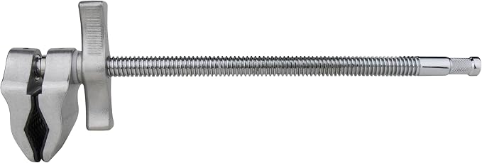 Kupo 9" Super Viser Clamp End Jaw with Aluminum Die-Cast Body, Integrated 5/8" Pin Interface, and Convi Clamp Compatibility for Expanding Heavy Duty Grip and Rigging Configurations (KG603912)