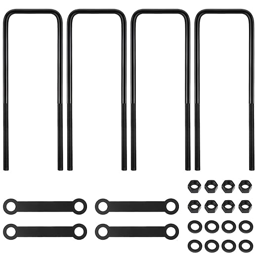 14 Inch Square Bend U-Bolt Kit for Truck Chassis