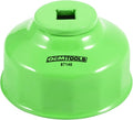 OEMTOOLS 87140 64mm 14 Flute Oil Filter Wrench, Green, 3/8 in Drive, Prevents Slippage, Wide Compatibility