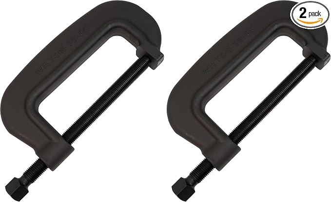 Wilton Brute Force C-Clamp, 10-7/16" Opening, 4-1/8" Throat, 35000 Lbs. Clamping Force (Model 10 F.C.) (Pack of 2)