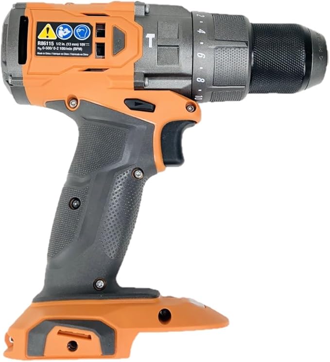 RIDGID 18V Brushless Cordless 1/2 in. Hammer Drill/Driver R86115 (Tool Only) Bulk Packaged