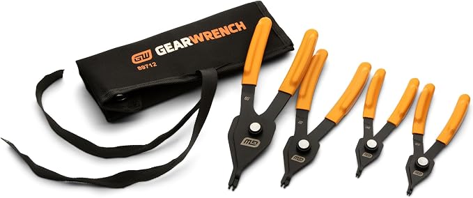 GEARWRENCH 4 Pc Convertible Straight Snap Ring Pliers | 89712