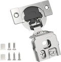Chibery 2 Pack 1-5/16" Overlay 3D Soft Close Concealed Hinge for Face Frame Door, Smooth Slow Self Closing Hinges, Satin Nickel, Hidden 105° Open Angle Stainless Steel Hinge for Kitchen Cabinet Door