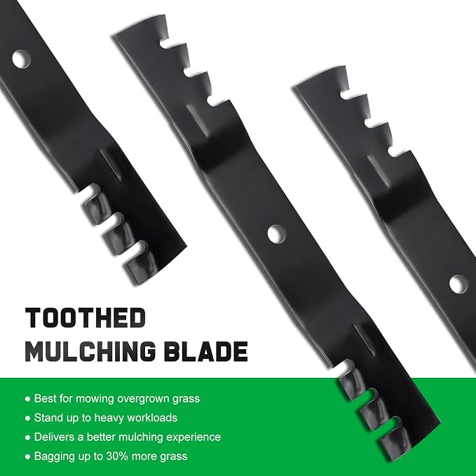 Grasscool SS5000 Timecutter 50 inch 115-5059-03 Mulching Mower Blades for Toro Time Cutter MX5050 MX5000 MX5075 Z5000 50'' Deck Zero Turn Replace 110-6837-03