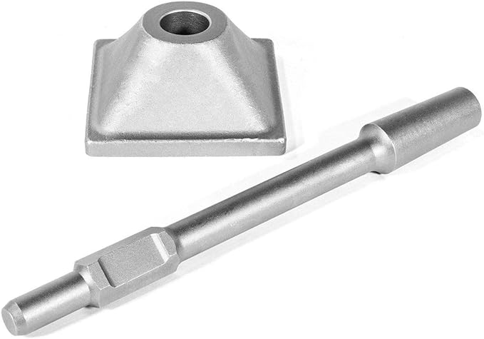 XtremepowerUS 1-1/8" Hex Tamper Shank & Plate (Tamper Shank and Plate) Chisel Dirt Compactor, Electric Jack Hammer 6 x 6 inch Compactor Plate