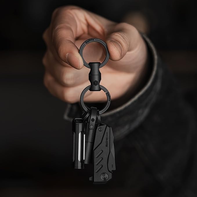 KeyUnity Titanium Swivel Key Ring Keychain Connector