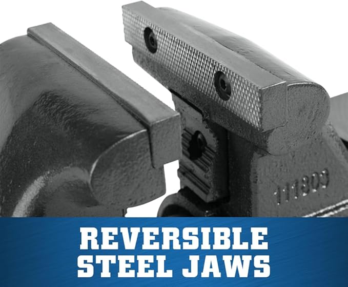 Wilton Tradesman XC Bench Vise, 4-1/2" Jaw Width, 3-1/2" Max Jaw Opening, 3-1/4" Throat (1745XC)