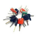 18PCS Heavy Construction Equipment Keys Set,Machinery Operator Ignition Keys Compatible with JD Volvo Caterpillar JCB Case Takeuchi Genie Bobcat Hitachi JLG Toyota