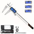 HARDELL Digital Caliper 8 Inch, Rechargeable All Metal Electronic Micrometer with Large Backlit LCD, Inch/mm/Fraction Conversion, Auto-Off – Measuring Tool for DIY, 3D Printing, Workshop & Household