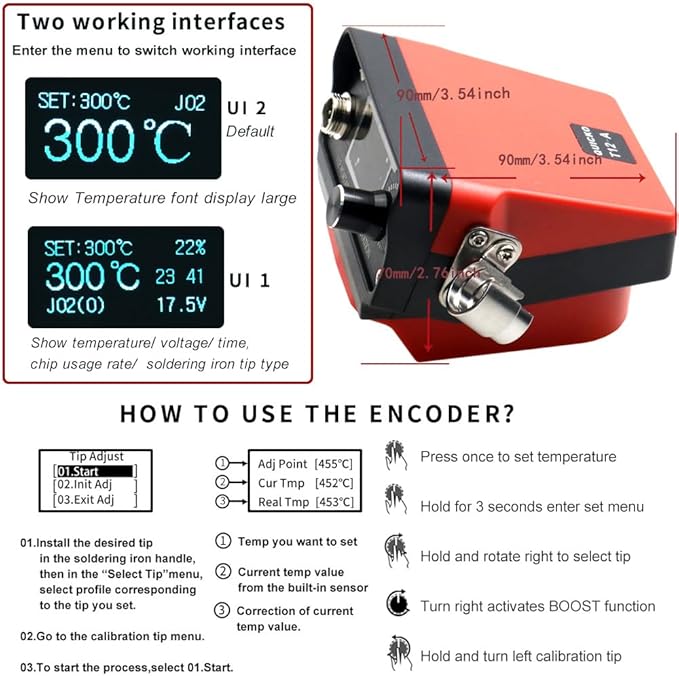 Cordless Soldering Iron Station,QUICKO T12 Soldering Station Fit for Makita Battery 18/20V,Sleep Immediately,Injection Mold,°C/ºF Conversion OLED (Battery Not Included) With 5pcs Solder Iron Tips