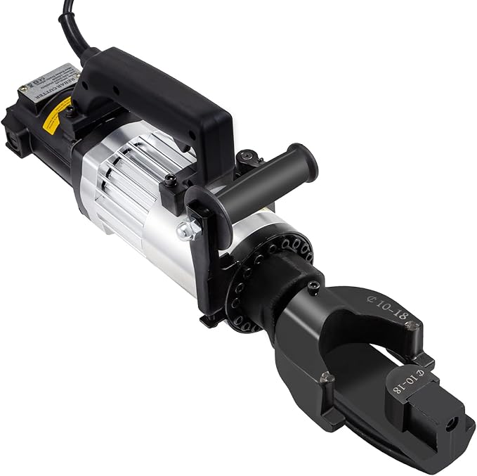 VEVOR 1.5KW Electric Rebar Bender, 1''(25mm) Hydraulic Electric Hand Held Rebar Bender, within 5s, 110V