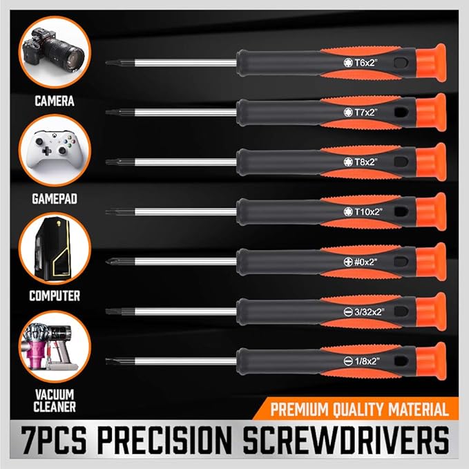 124-Piece Magnetic Screwdriver Set with Plastic Racking, Precision Screwdrivers, Magnetizer, Demagnetizer, Allen Keys, Nut Drivers, Ratchet Handles, Sockets & More - DIY Tools for Men, Tools Gift