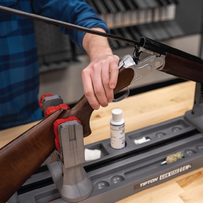 Tipton Gun Vise Gen 2 with 6 Mounting Positions, Adjustable Height, Universal Rubber Gun Clamp, for Gun Maintenance, Cleaning, and Gunsmithing