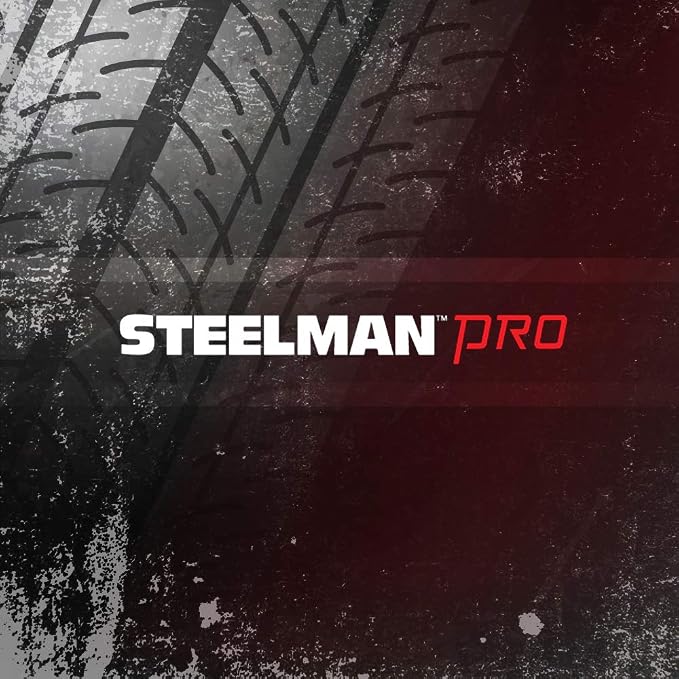 Steelman Pro 10-Piece Metric 6-Point Combination Wrench Set for Mechanics, Chrome Vanadium Alloy Steel, Angled Ends, Storage Rack Included
