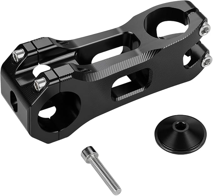 EBike Handlebar Clamp CNC Compatible Fit for Ridstar Q20/Q20 Pro Lite, E Bike Direct Mount Bar Stem Riser Anodized Finish