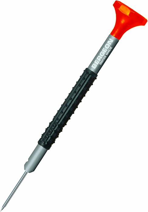 Bergeon 55-604 6899-S10 Rotating Stand with 10 Ergonomic Screwdrivers and 10 Tubes with Spare Blades Watch Repair Kit
