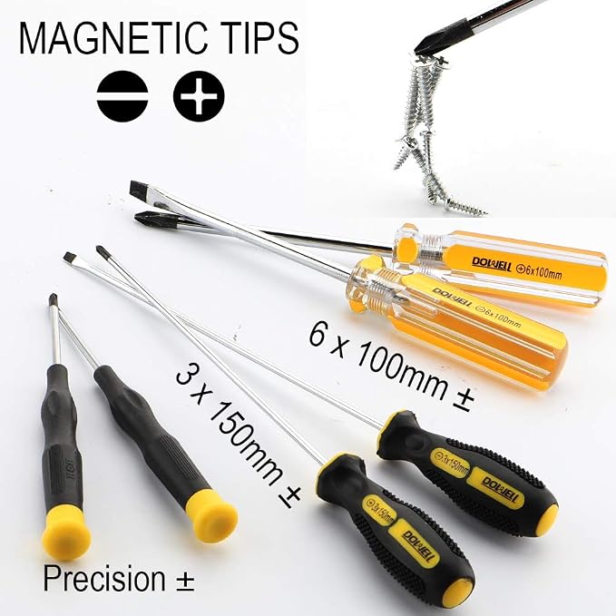DOWELL 24 pcs Homeowner Tool Set, Home Repair Hand Tool Kit