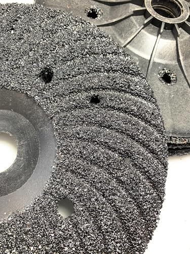 SIGNI 5 Pack SiC Plastic Back Grinding Wheel for Granite/Marble/Concrete and Glasses (7 INCH, 24 GRIT)
