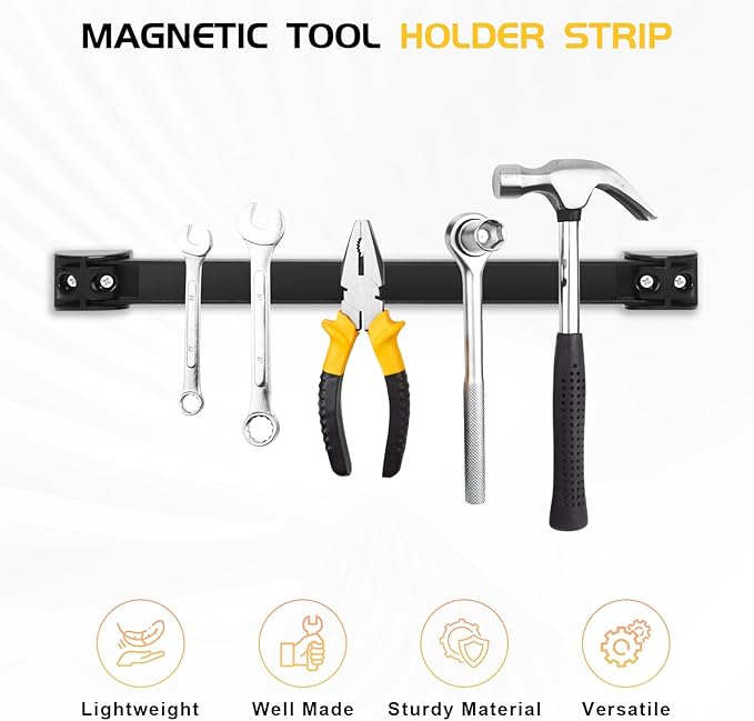 DGSL Heavy Duty Magnetic Tool Holder, 5 Pack 18" Wall Mount Organizer