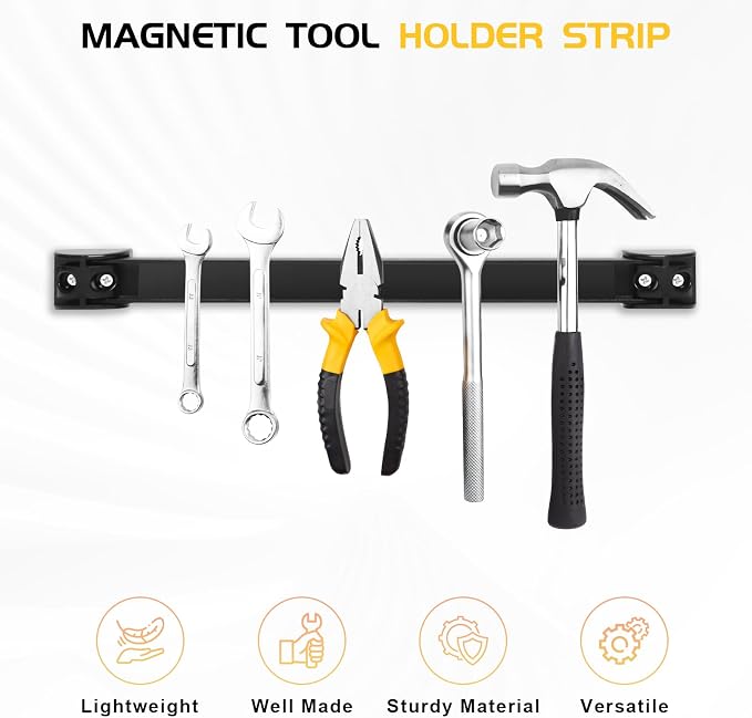 DGSL Heavy Duty Magnetic Tool Holder, 10 Pack 16" Wall Mount Organizer