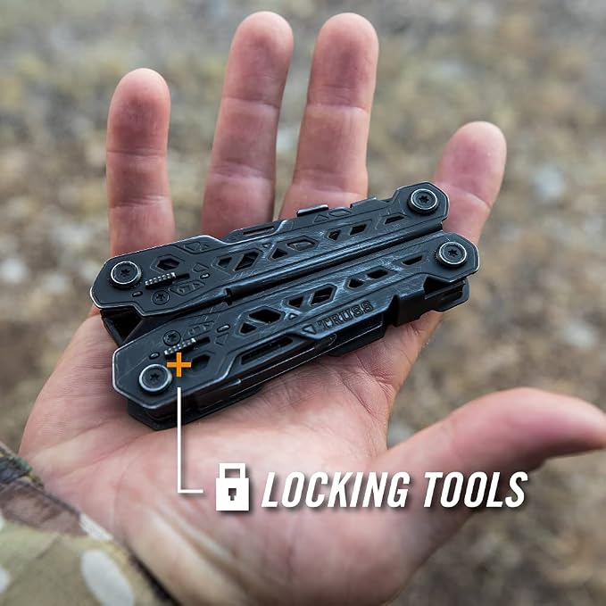 Gerber Truss 17-in-1 EDC Multitool Pliers, Pocket Knife, Molle Sheath,Black