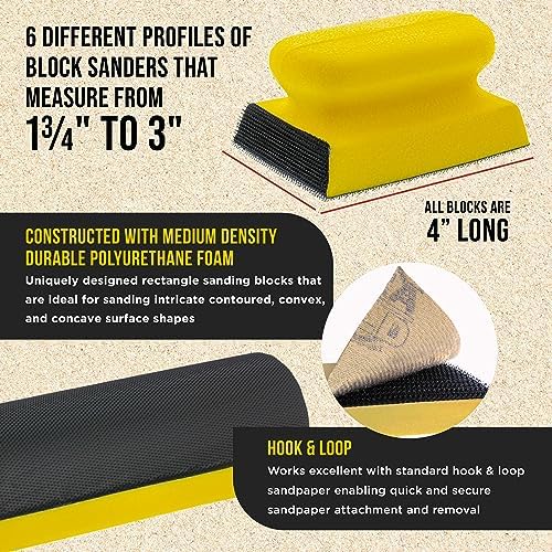 Dura-Gold Luthier Acoustic Guitar Master Woodworker Hand Sanding Block Set