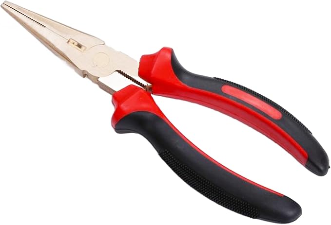 TMAX Non Sparking Needle Nose Pliers 150mm (6") L, Aluminum Bronze | Spark Free Safety, Non-Magnetic And Corrosion-Resistant | Safety Tool For Flammable Hazardous Environment