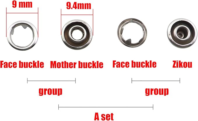 Crochet Safety Eye Plier Tool Set Including 50 Sets Of Stainless Steel Five Claw Clasps 150mm For Installing Snap Fasteners On Pajamas Belts Onesie