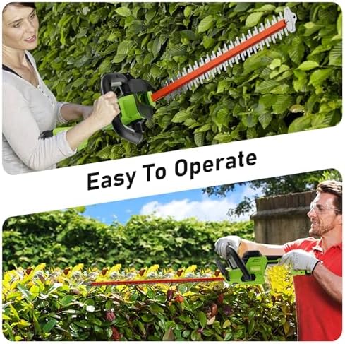 20V Max Hedge Trimmer Cordless, 22" Bush Trimmer with 2 Battery and Charger