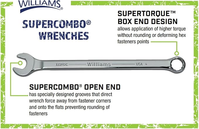 Williams 1195 Super Torque Combination Wrench, 2-3/8-Inch