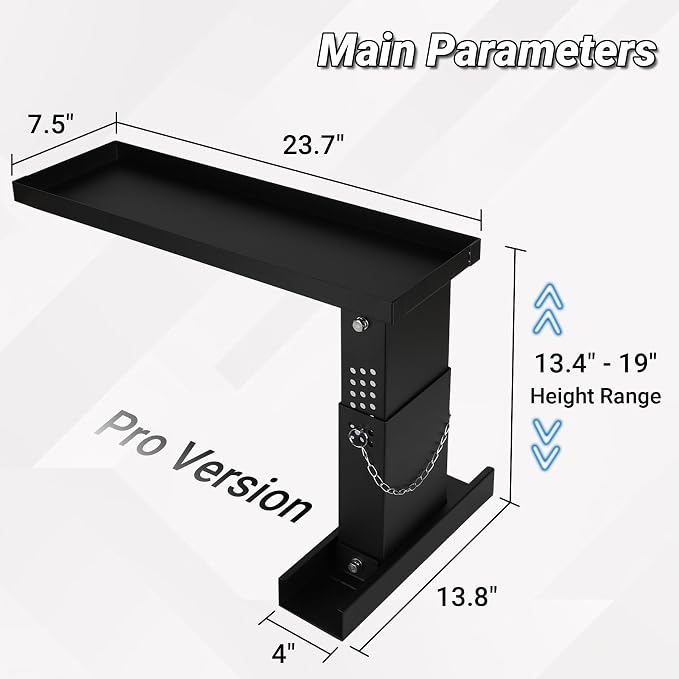 Ladder Extender Pro, Ladder Stabilizer High Strength, Ladder Leveler 13.4”-19” Adjustable Height Range for Single and Extension Ladders