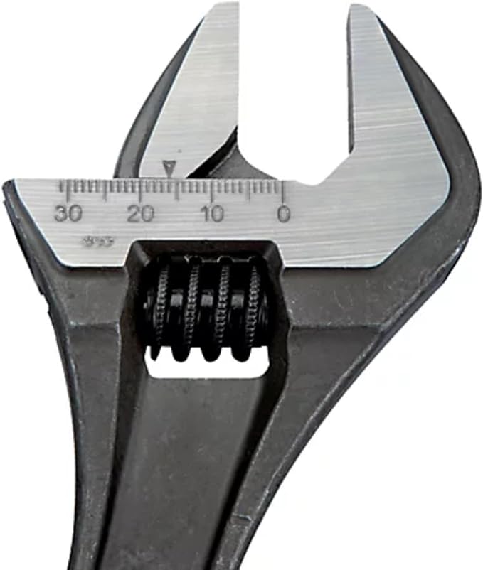 Bahco BHADJUST 3 ADJ3 Set of 3 Adjustable Wrenches (8070/8071 / 8072), Grey, 16 degree head angle