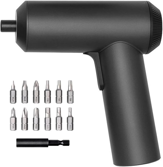 Xiaomi Electric Precision Screwdriver Set - MI 3.6V Cordless Power Small Screwdriver Kit with Portable Case 12 Steel Bits, USB-C Rechargable Mini Repair Tools for Electronics, Tablets, Laptop, Macbook