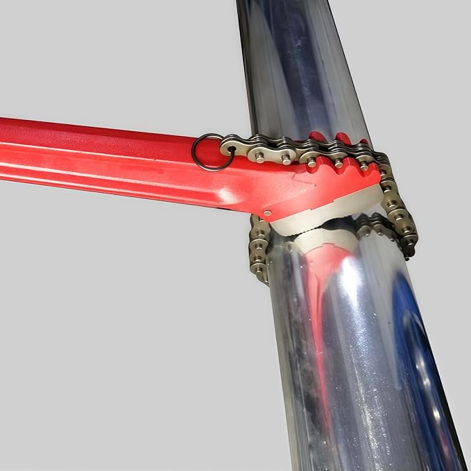Chain Pipe Wrench 18" for 2" ~ 5" pipe diameter, chain length 19.8". Heavy-duty chain pipeline tool for pipeline installation, oilfield pipeline operations and maintenance