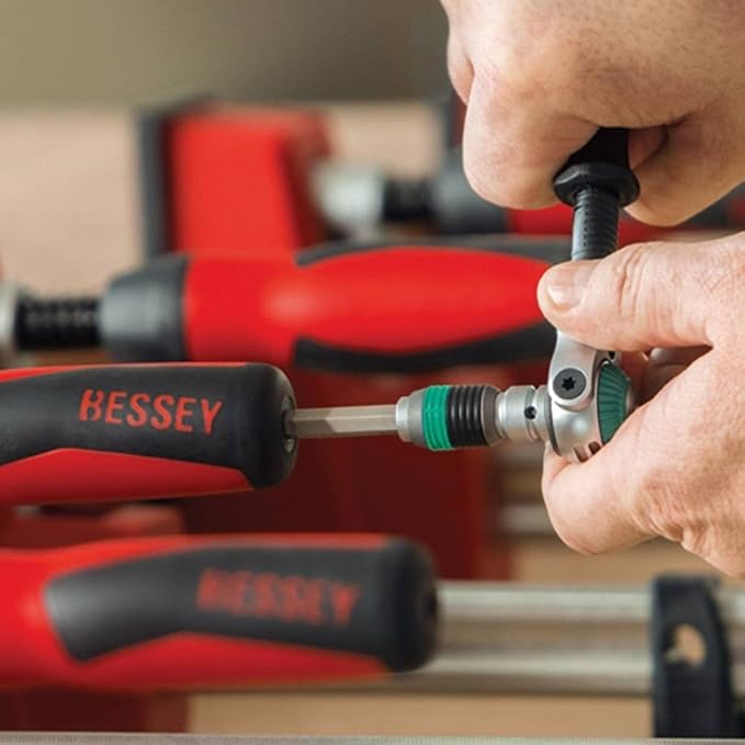 BESSEY KRE3560, 60 In., Parallel Clamp, K Body REVO Series - 1700 lbs Nominal Clamping Force , Spreader, and Woodworking Accessories - Clamps and Tools for Woodworking, Cabinetry, Case Work
